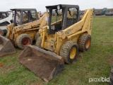 GEHL SL6635 SKID STEER SN9880 powered by diesel engine, equipped with rollcage, auxiliasry hydraulic
