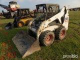 BOBCAT S185 SKID STEER powered by Kubota diesel engine, equipped with rollcage, auxiliary hydraulics