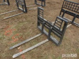 NEW MID-STATE 48IN. FORK SET SKID STEER ATTACHMENT