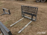 NEW MID-STATE 48IN. FORK SET SKID STEER ATTACHMENT