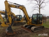 2015 CAT 308E2CR HYDRAULIC EXCAVATOR SNFJX SERIES powered by Cat diesel engine, equipped with Cab, p
