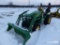 JOHN DEERE 2520 TRACTOR LOADER SN72268 4x4, powered by John Deere diesel engine, equipped with ROPS,