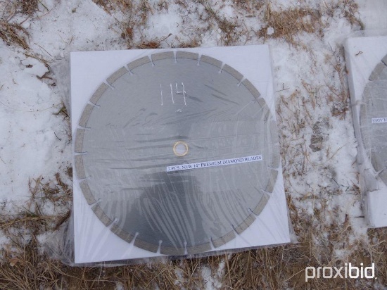 NEW 3PC 14IN. PREMIUM DIAMOND BLADES NEW SUPPORT EQUIPMENT