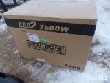 NEW 7500 WATT GENERATOR NEW SUPPORT EQUIPMENT powered by gas engine, 13hp, equipped with 7500 watts