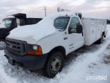 2000 FORD F550XL SERVICE TRUCK VNA31621 powered by Powerstroke V8 diesel engine, equipped with 5 sp