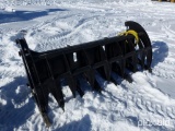 NEW MID-STATE 84IN. ROOT RAKE W/ TEETH SKID STEER ATTACHMENT