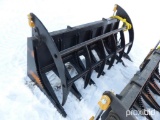 NEW MID-STATE 84IN. ROOT RAKE W/ TEETH SKID STEER ATTACHMENT