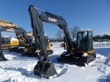 2017 JOHN DEERE 85G HYDRAULIC EXCAVATOR powered by Yanmar 4TNV98C-WHBW diesel engine, 56.9hp, equipp