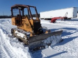 CASE 550E CRAWLER TRACTOR SNJJG0214684 powered by Cummins diesel engine, equipped with OROPS, sweeps