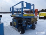 2013 GENIE GS-3369R SCISSOR LIFT SNGS69132222 powered by dual fuel engine, equipped with 33ft. Reach