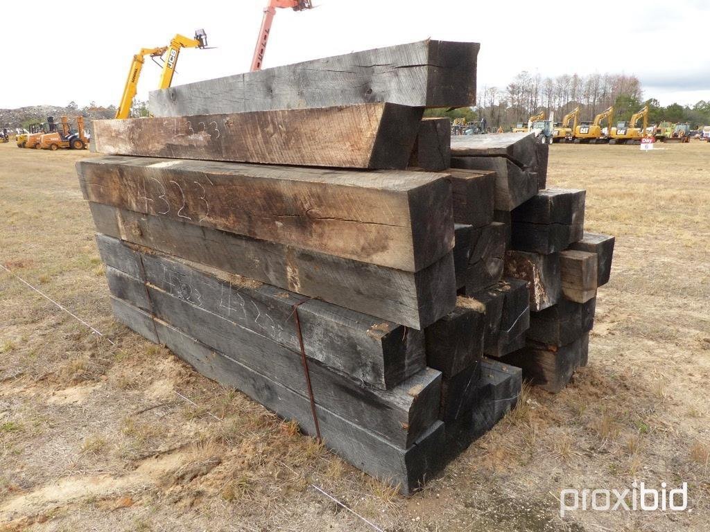 Qty Of 12in X 12ft Various Length Cribbing Timbers Rigging