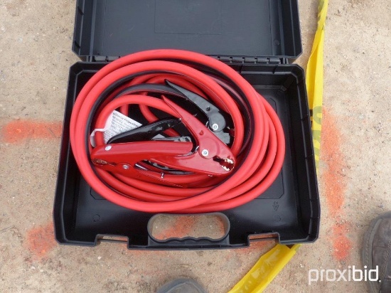 NEW 25FT., 800AMP EXTRA HEAVY DUTY BOOSTER CABLES NEW SUPPORT EQUIPMENT