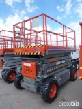 2007 SKYJACK SJ7135 SCISSOR LIFT SN: 34000880 powered by gas engine, equipped with 35ft. Platform he