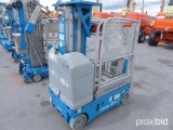 GENIE GR12 SCISSOR LIFT SN: GR01-928 electric powered, equipped with 12ft. platform height, slide ou