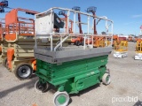 2006 JLG 3246ES SCISSOR LIFT SN: 151403 electric powered, equipped with 32ft. Platform height, slide