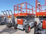 2007 SKYJACK SJ7135 SCISSOR LIFT SN: 34000611 powered by gas engine, equipped with 35ft. Platform he