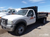 2005 FORD F450??DUMP TRUCK VN: 1FDXF46P55EA53937 powered by diesel engine, equipped with power steer