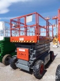 2007 SKYJACK SJ7135 SCISSOR LIFT SN: 34000365 powered by gas engine, equipped with 35ft. Platform he