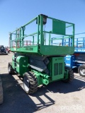 2008 GENIE GS3390RT SCISSOR LIFT SN:46953 4x4, powered by diesel engine, equipped with 33ft. Platfor