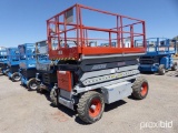 2007 SKYJACK SJ7135 SCISSOR LIFT SN:34000611 powered by gas engine, equipped with 35ft. Platform hei