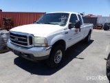 2002 FORD F250 UTILITY TRUCK VN:1FTNX21FX2EB58884 4x4, powered by diesel engine, equipped with power