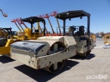 INGERSOLL RAND DD130 ASPHALT ROLLER SN:155516 powered by diesel engine, equipped with ROPS, 84in. Sm