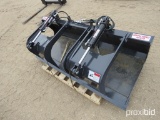 NEW STOUT HD72-FB GRAPPLE BUCKET SKID STEER ATTACHMENT