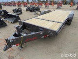 2019 DELTA 27TB TAGALONG TRAILER VN:047082 equipped with 16ft. Tilt deck, 4ft. Stationary deck, chai