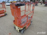 JLG 1230ES SCISSOR LIFT SN:A200007200 electric powered, equipped with 12ft. Platform height, slide o