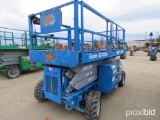 GENIE GS-3384 RT SCISSOR LIFT SN:GS8408-41751 4x4, powered by gas engine, equipped with 33ft. Platfo