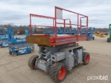 SKYJACK SJ6832RT SCISSOR LIFT SN:37000917 4x4, powered by gas engine, equipped with 32ft. Platform h