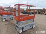 SKYJACK SJIIIE3219 SCISSOR LIFT SN:262306 electric powered, equipped with 19ft. Platform height, sli