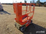 JLG 1230ES SCISSOR LIFT SN:A200006970 electric powered, equipped with 12ft. Platform height, slide o