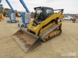 2013 CAT 299D RUBBER TRACKED SKID STEER SN:HCL00855 powered by Cat diesel engine, equipped with roll