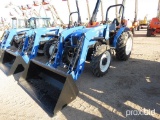 2017 NEW HOLLAND WORKMASTER 60 TRACTOR LOADER SN:NH5402381 4x4, powered by diesel engine, 60hp, equi