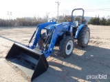 2017 NEW HOLLAND WORKMASTER 60 TRACTOR LOADER SN:NH5377655 4x4, powered by diesel engine, 60hp, equi
