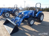 2018 NEW HOLLAND BOOMER 55 TRACTOR LOADER 4x4, powered by diesel engine, equipped with ROPS, HST tra