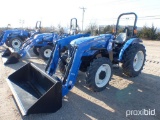 2018 NEW HOLLAND WORKMASTER 50 TRACTOR LOADER 4x4, powered by diesel engine, equipped with ROPS, shu