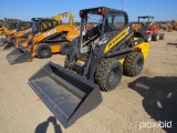 UNUSED NEW HOLLAND L234 SKID STEER powered by diesel engine, equipped with rollcage, auxiliary hydra