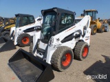 2012 BOBCAT S750 SKID STEER SN:A3P213734 powered by Kubota diesel engine, equipped with EROPS, air,