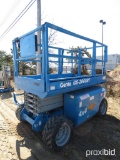 GENIE GS-2668 RT SCISSOR LIFT SN:GS6806-47435 4x4, powered by gas engine, equipped with 26ft. Platfo