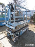 GENIE GS-2032 SCISSOR LIFT SN:47511 electric powered, equipped with 20ft. Platform height, slide out