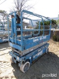 GENIE GS-2032 SCISSOR LIFT SN:47312 electric powered, equipped with 20ft. Platform height, slide out