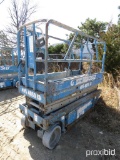 GENIE GS-2032 SCISSOR LIFT SN:32471 electric powered, equipped with 20ft. Platform height, slide out