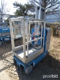 2008 GENIE GR20 SCISSOR LIFT SN:10591 electric powered, equipped with 20ft. Platform height.
