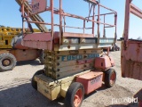 JLG 3969 SCISSOR LIFT SN:200067713 electric powered, equipped with 39ft. Platform height, slide out