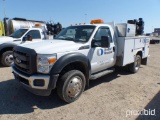 2012 FORD F450 SERVICE TRUCK VN:1FDUF4GY3CEB70097 powered by gas engine, equipped with power steerin