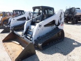 BOBCAT T300 RUBBER TRACKED SKID STEER SN:532011522 powered by diesel engine, equipped with rollcage,
