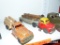 (2) METAL LOG TRUCK TOYS COLLECTIBLE TOY