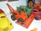 NY LINT METAL CRAWLER TRACTOR W/ CRANE TOY COLLECTIBLE TOY
